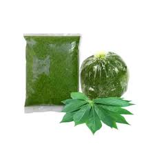 Cassava leaves (crushed)